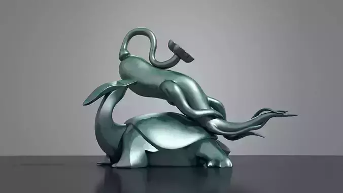 Sculpture  ginseng turtle  turtle  ginseng square