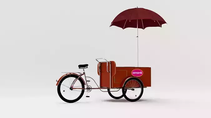 Ice Cream Cart Free 3D model