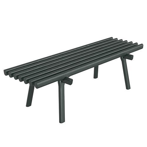 Kann Travis oak bench 3D model