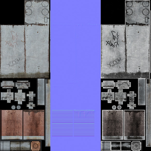 Power Transformer Low-poly 3D model_3