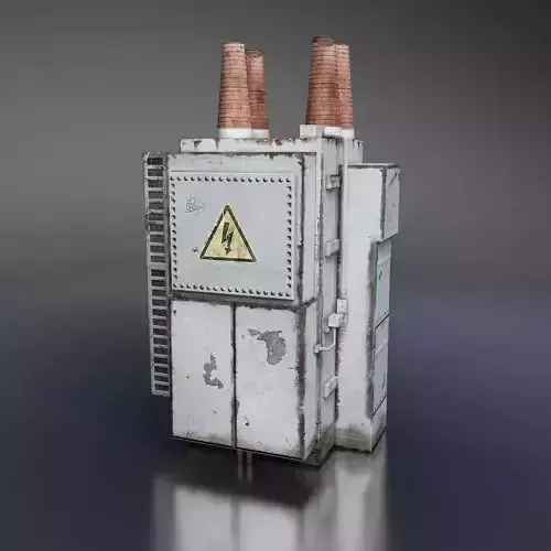 Power Transformer Low-poly 3D model
