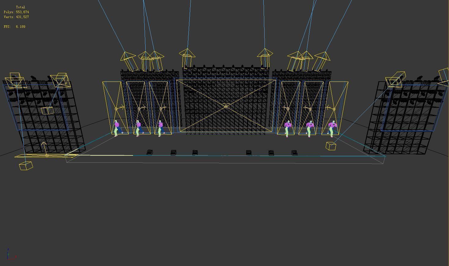 Concert party carnival stage 46 3D model_1
