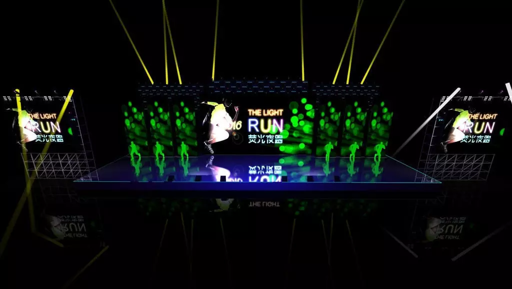 Concert party carnival stage 46 3D model_0