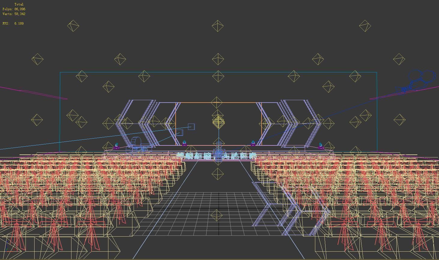 Concert party carnival stage 47 3D model_1