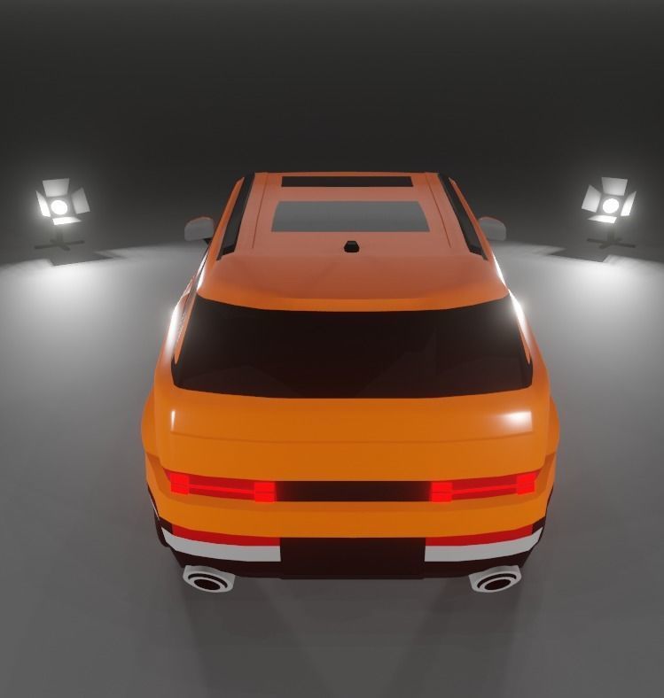Hyundai Santa Fe Low-poly 3D model_5