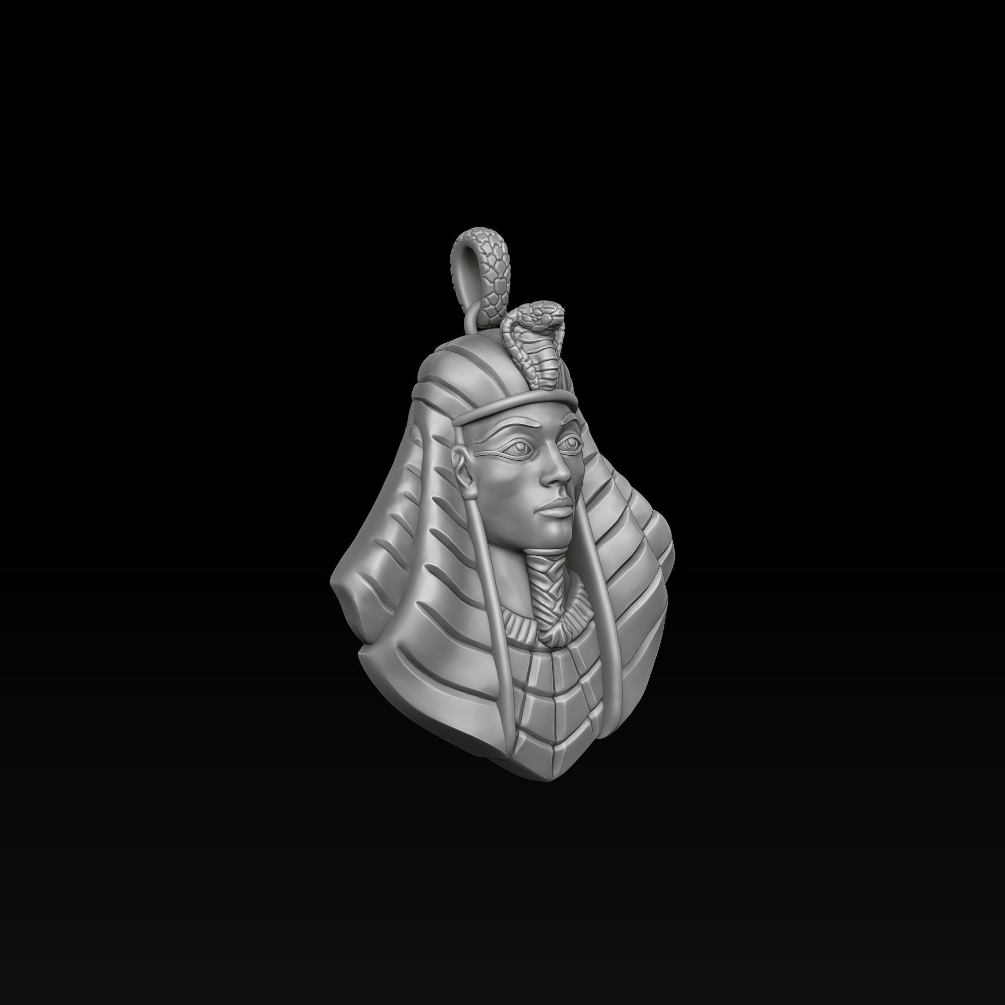 Pharaoh Pendant 3D print model_4