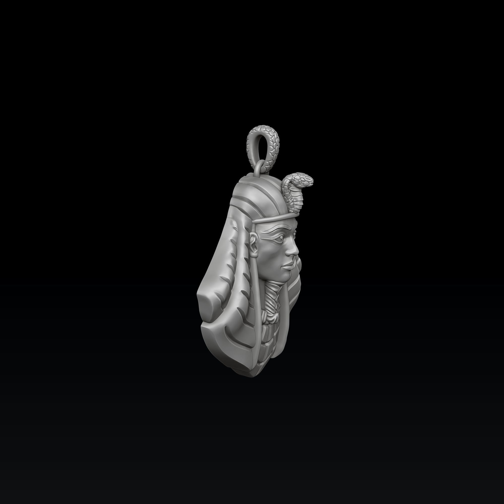 Pharaoh Pendant 3D print model_5
