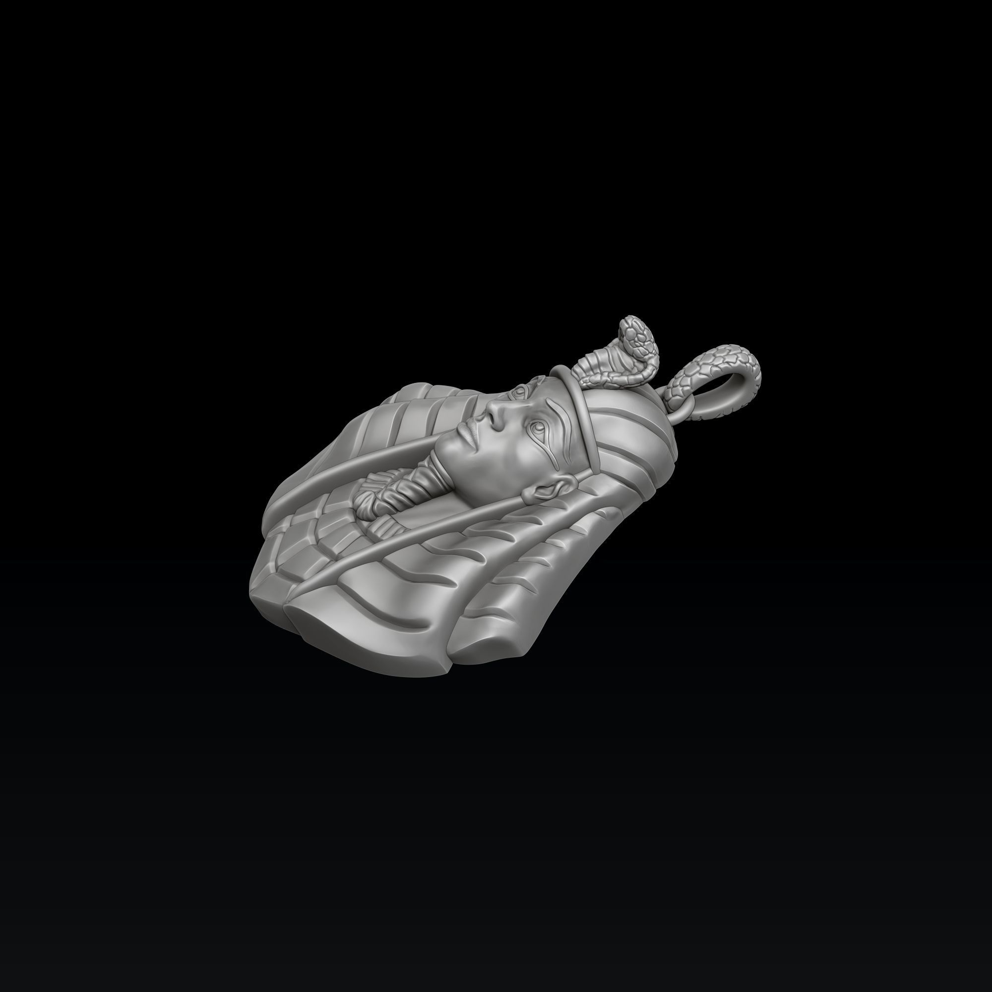 Pharaoh Pendant 3D print model_7