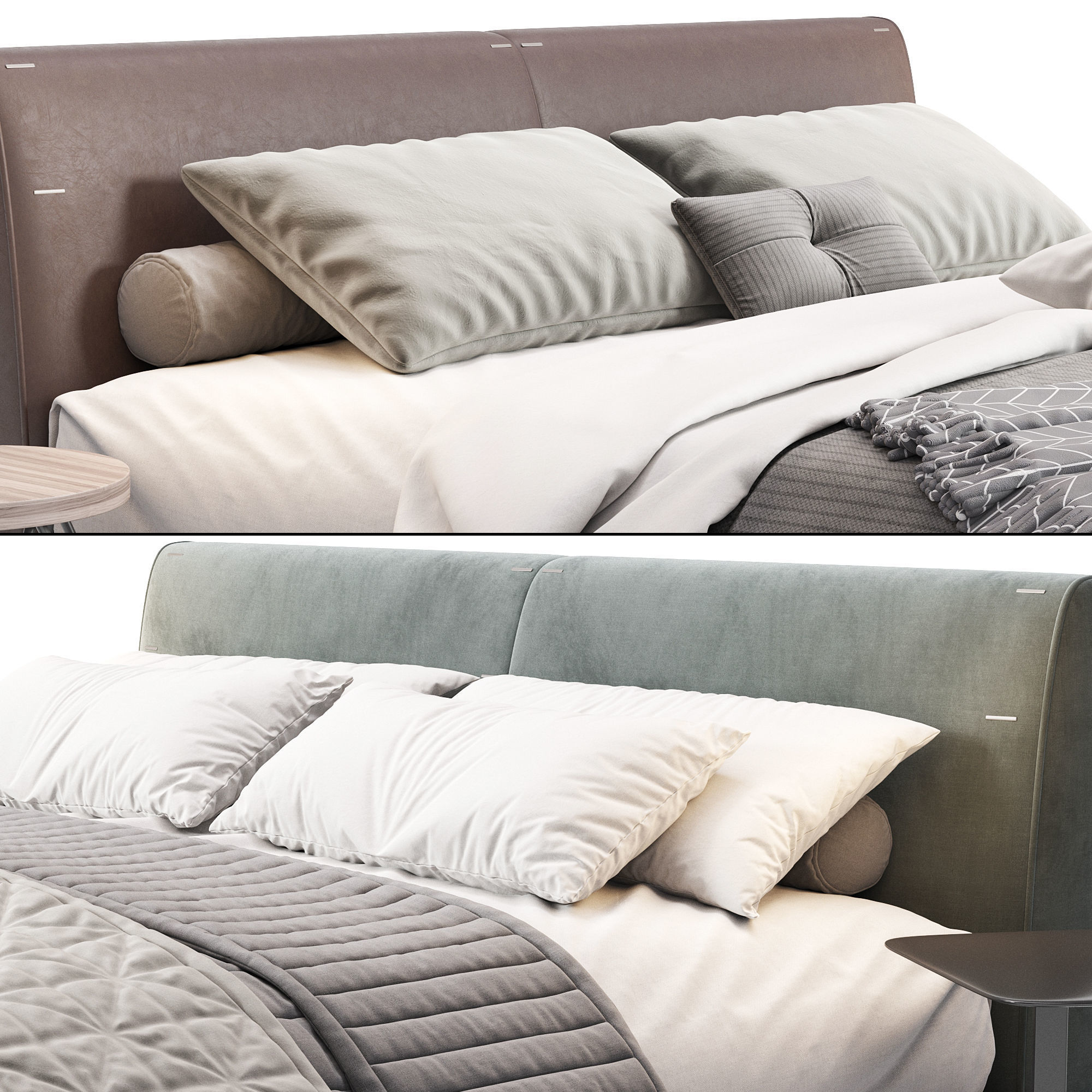 Linda Bed by Blanche 3D model_3