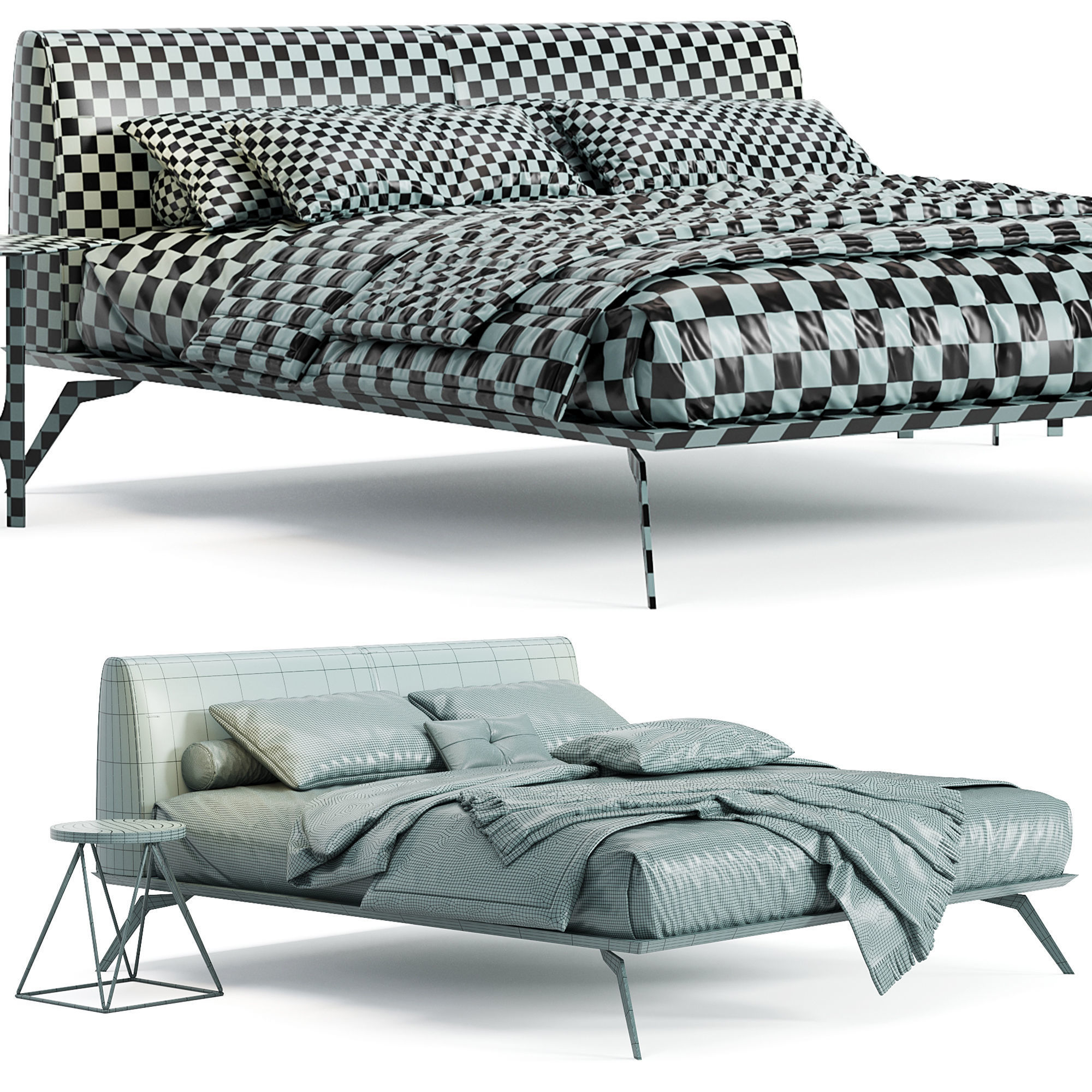 Linda Bed by Blanche 3D model_5