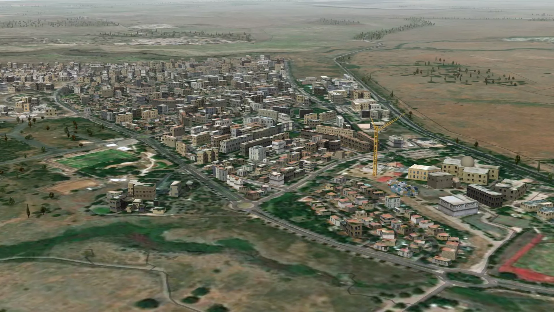 Golan Heights Israel Low-poly 3D model_0