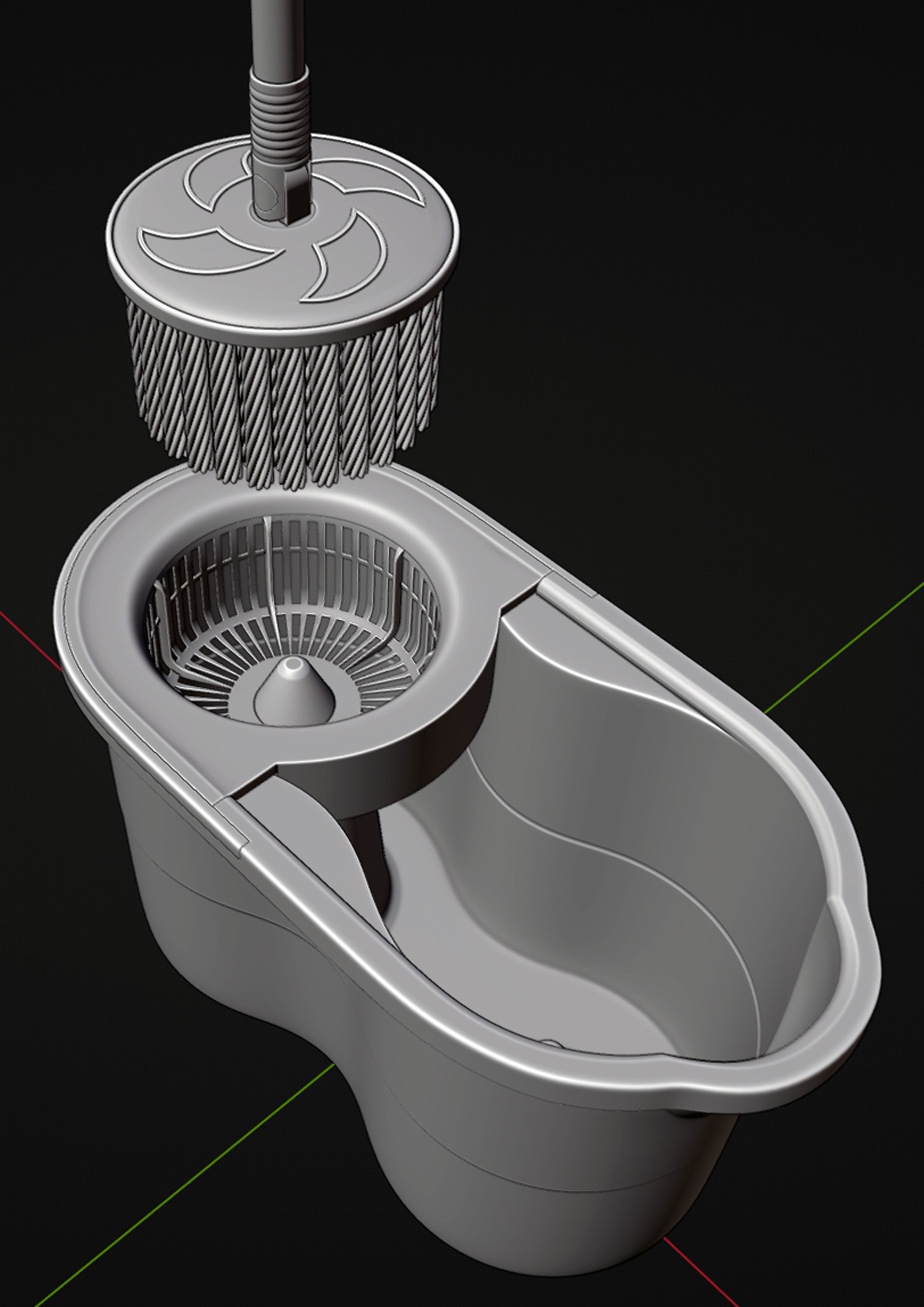 mop cleaner 3D model_12