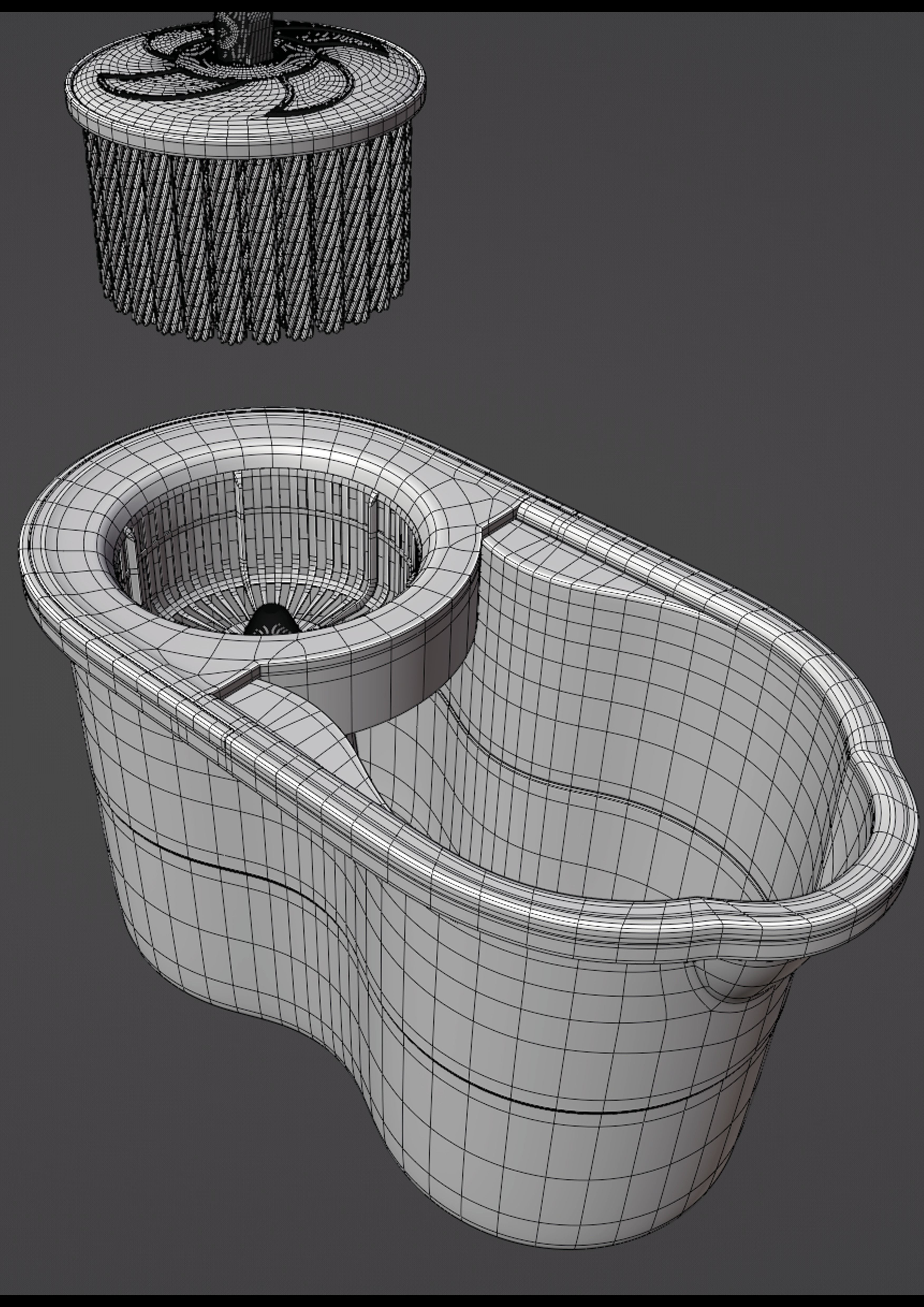 mop cleaner 3D model_14