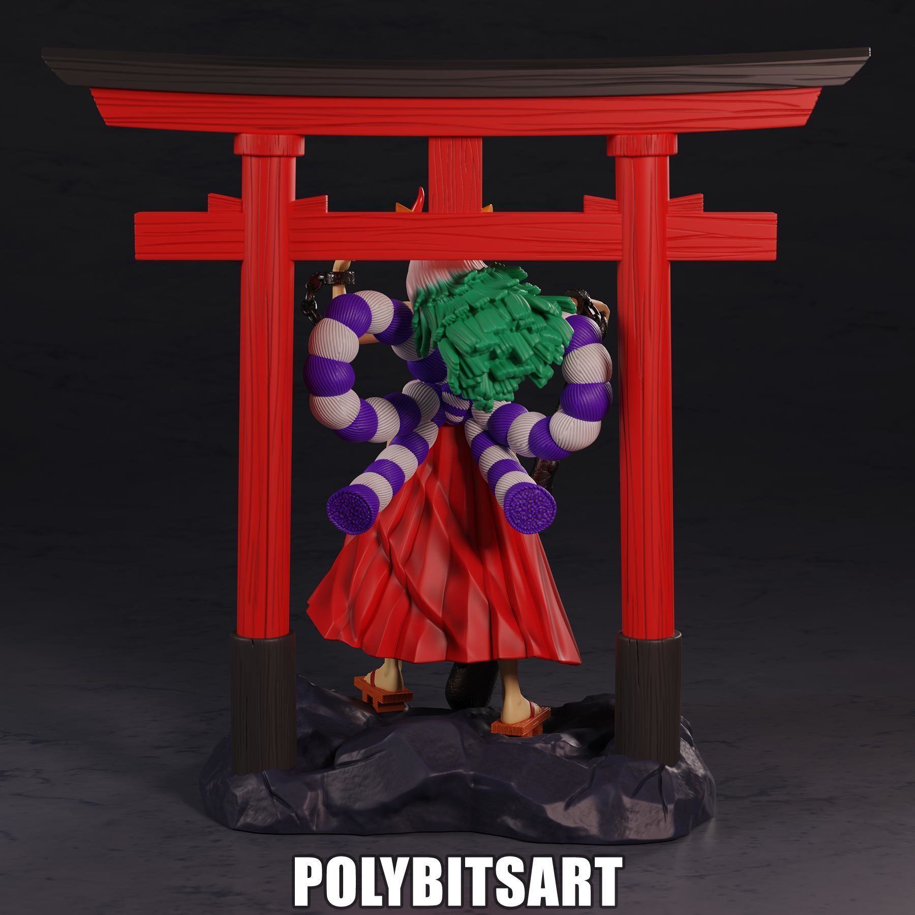 One Piece Yamato Figure 3D print model_3