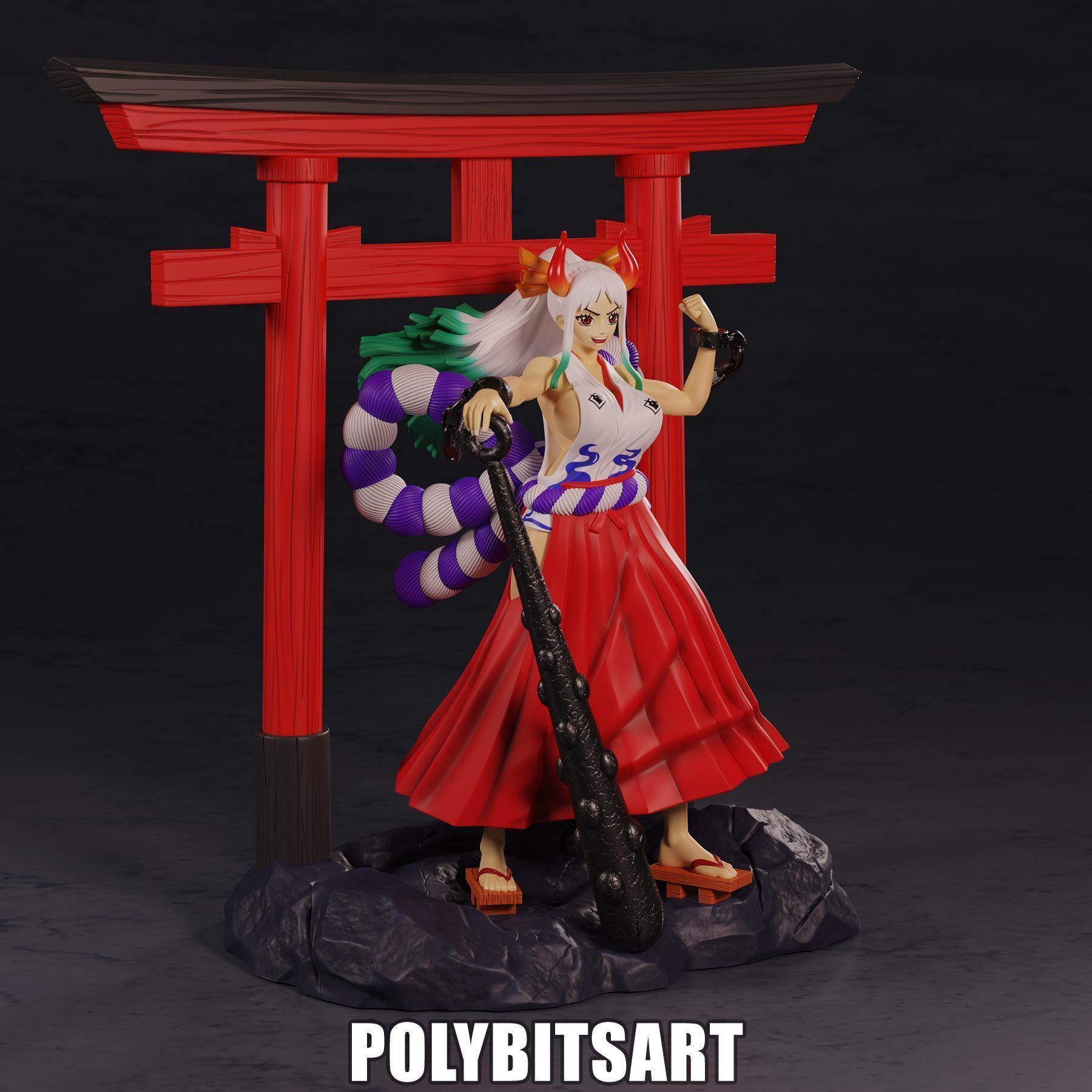 One Piece Yamato Figure 3D model 3D printable | CGTrader