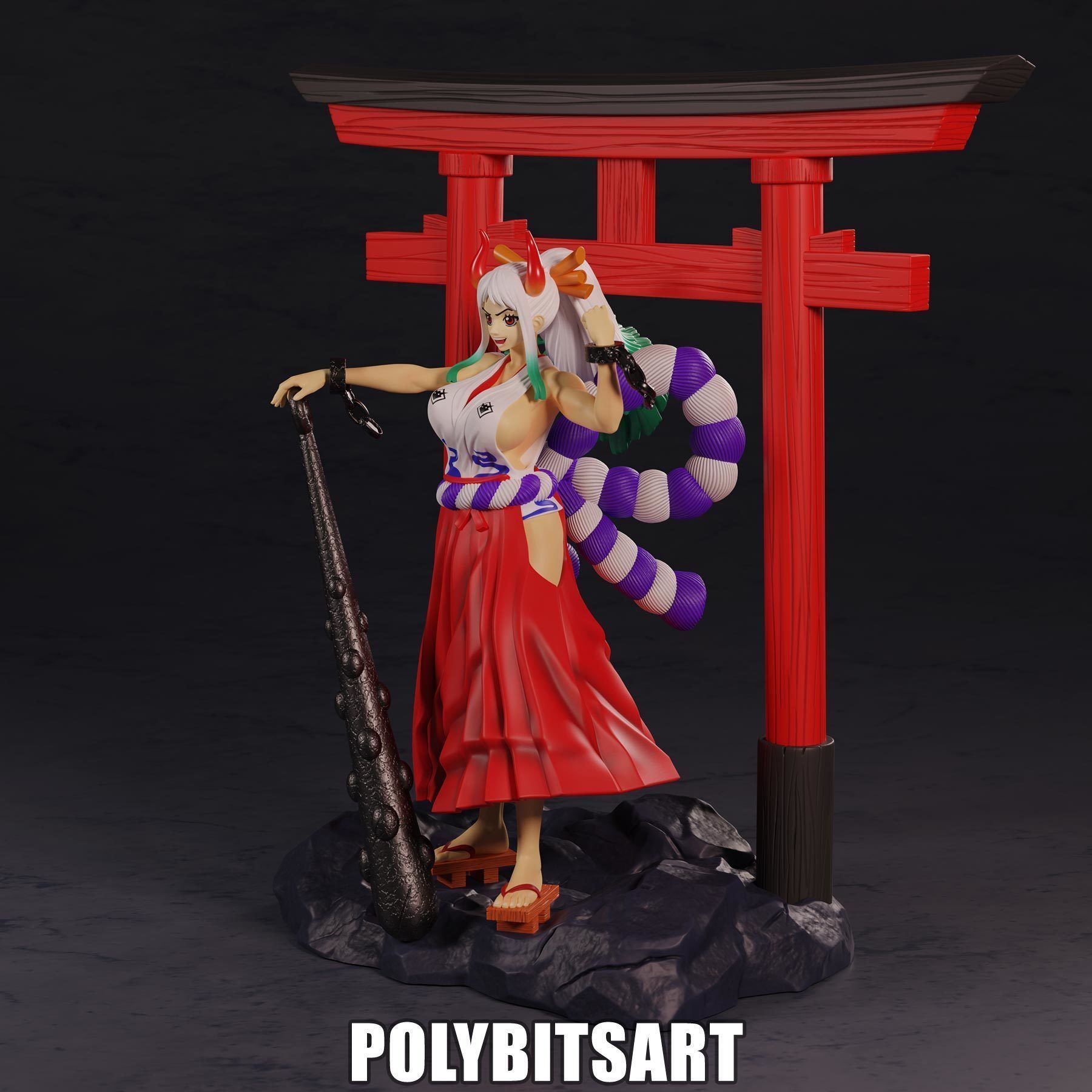 One Piece Yamato Figure 3D model 3D printable | CGTrader