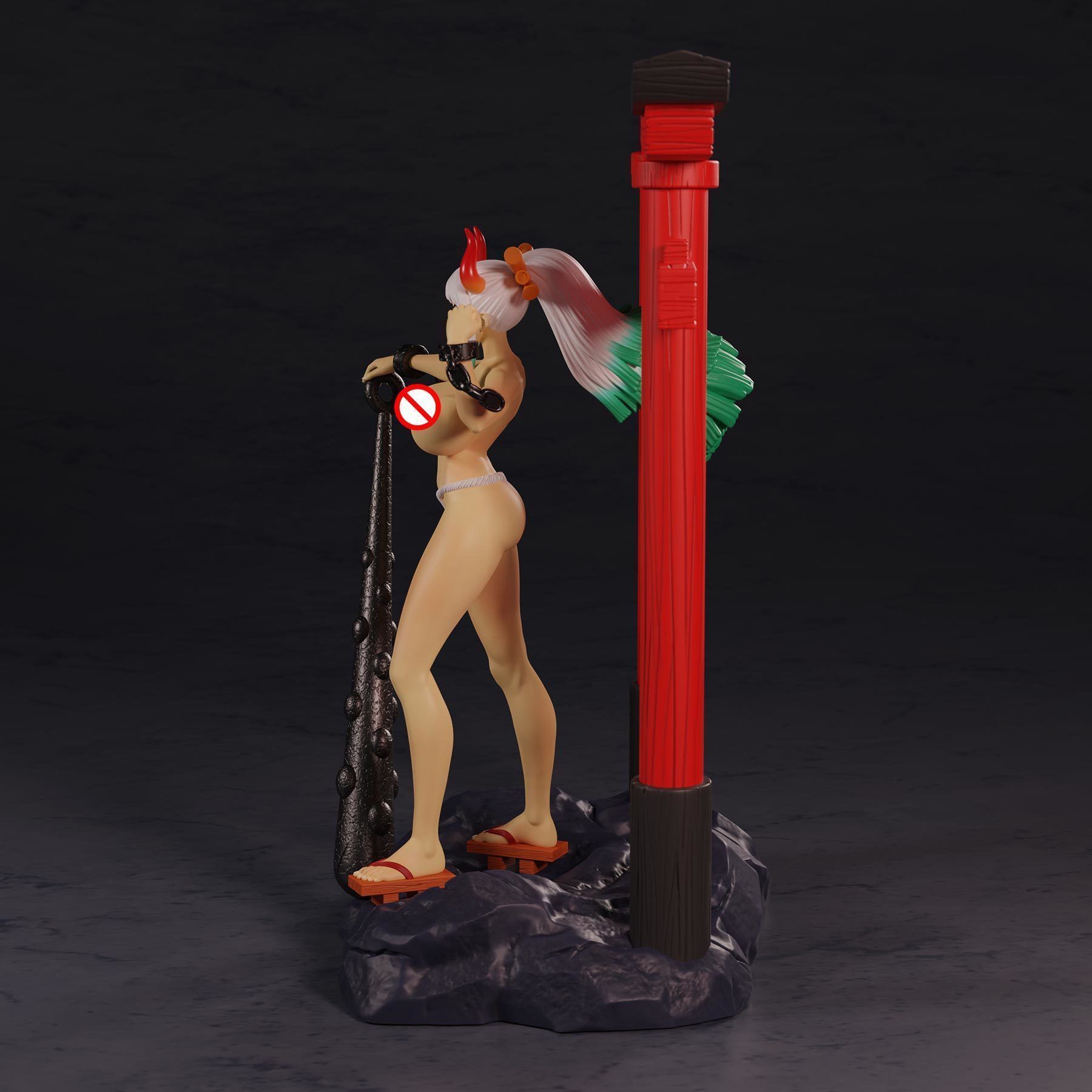 One Piece Yamato Figure 3D print model_12