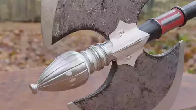 Realistic Dabble Blade Axe Design