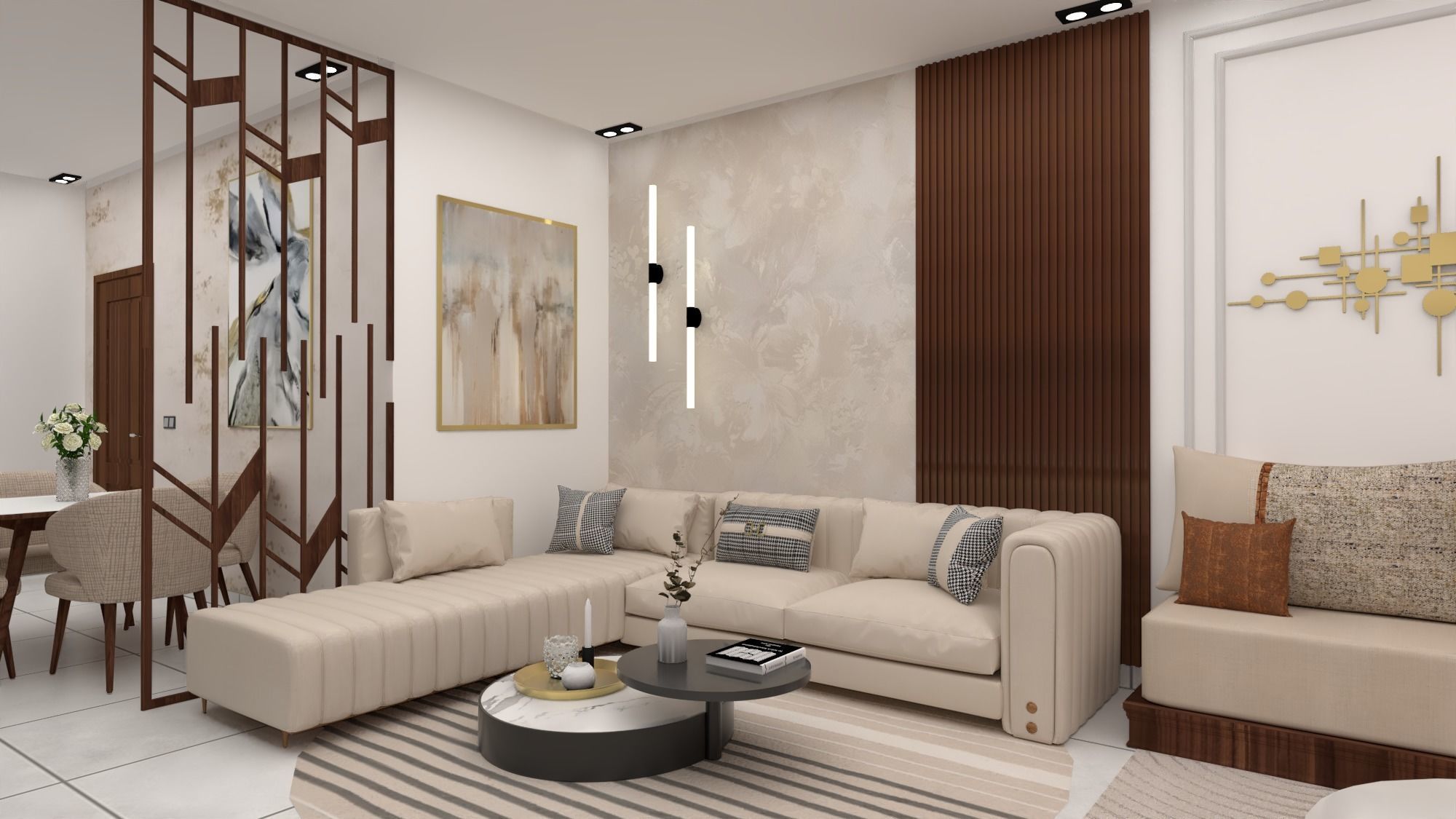  model living room L 3D print model_3