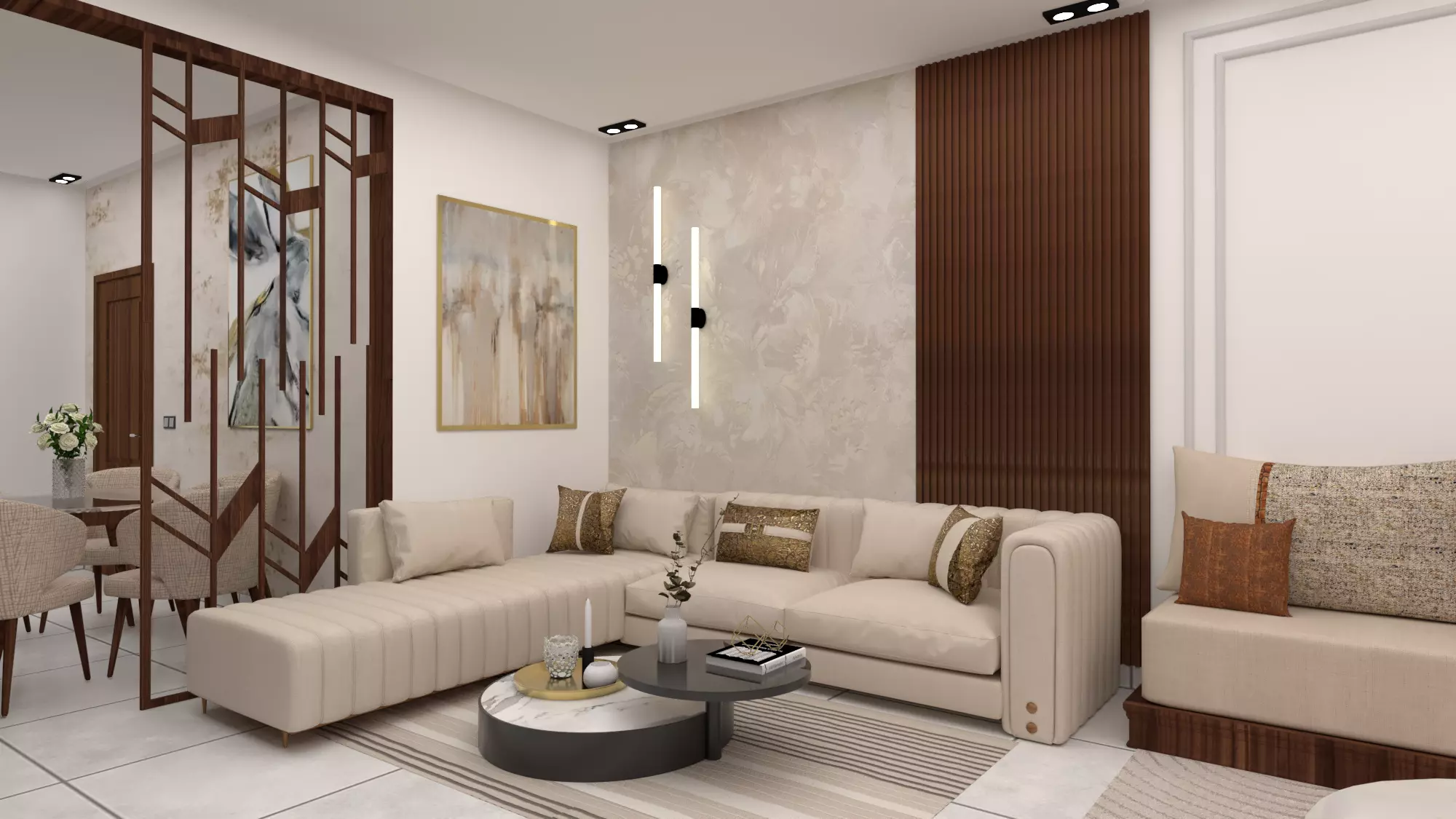  model living room L 3D print model_0