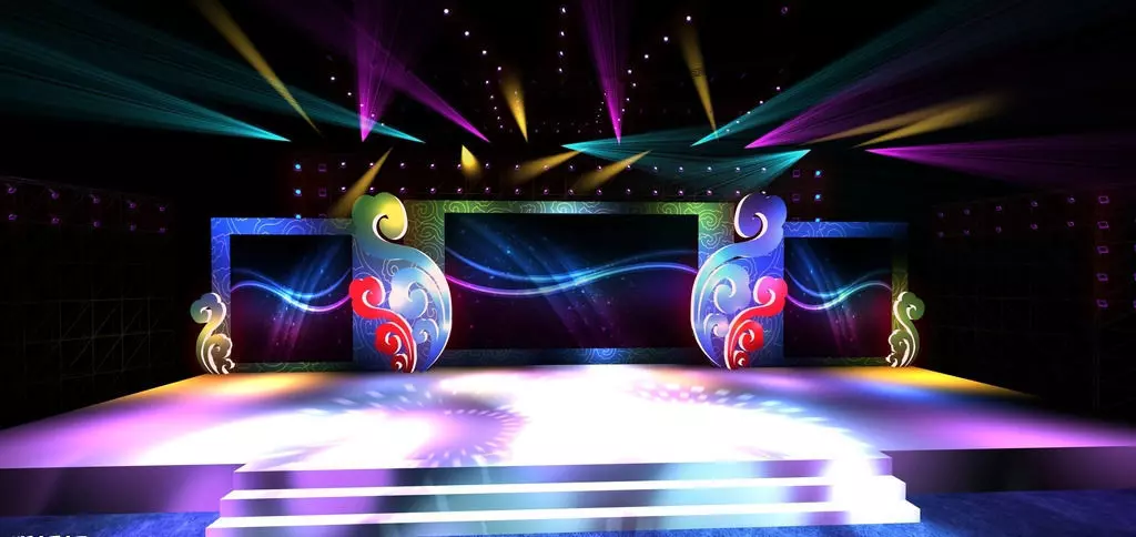 Concert party carnival stage 79 3D model_0