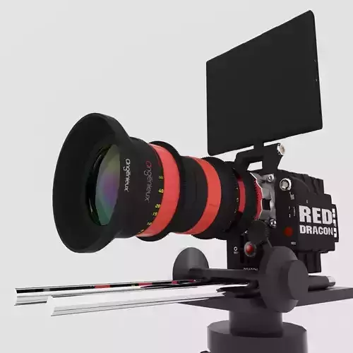 RED DRAGON 6K Angenieux Optimo DP 30-80mm T2 8 3D model