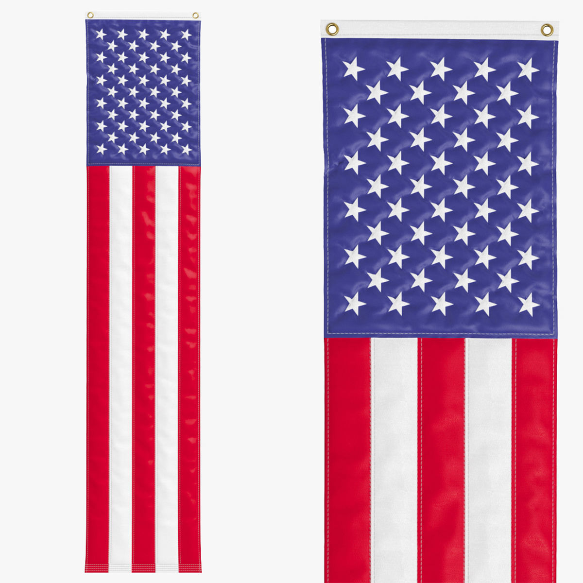 American Flag Pulldown 3D model_1
