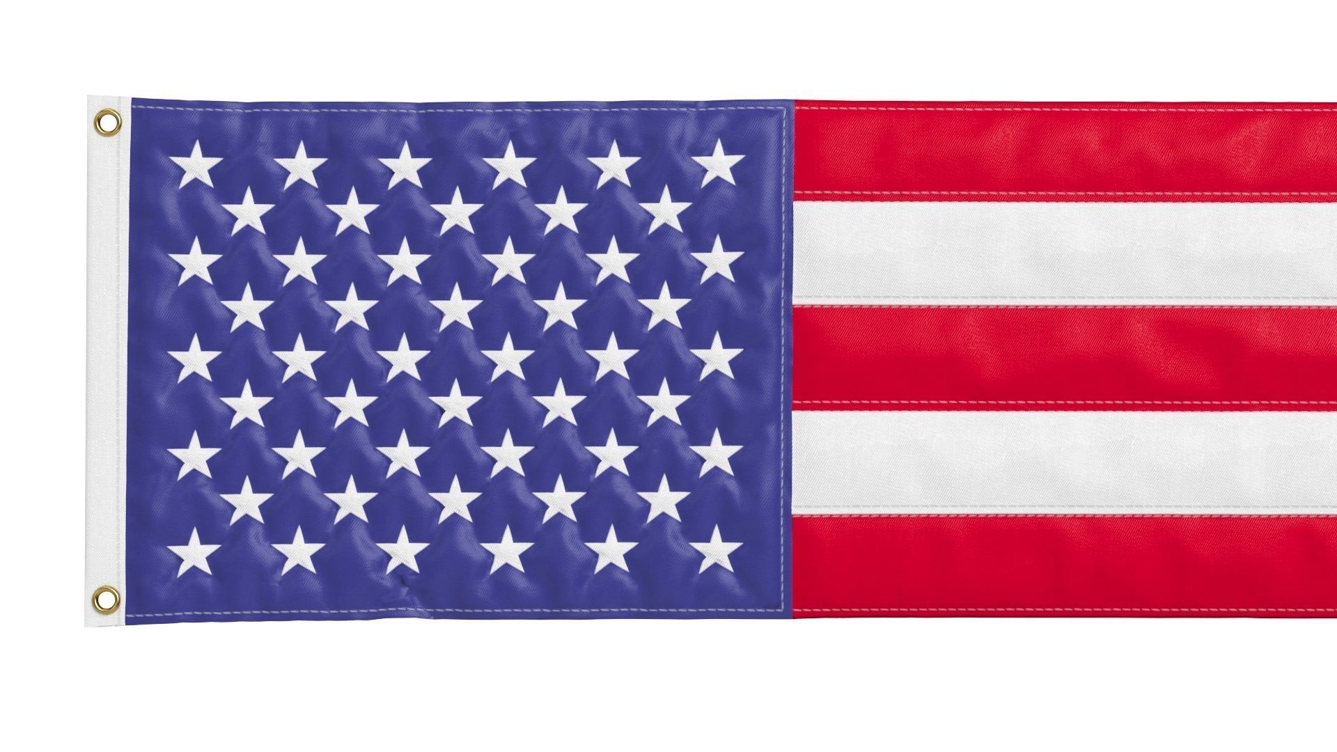 American Flag Pulldown 3D model_3