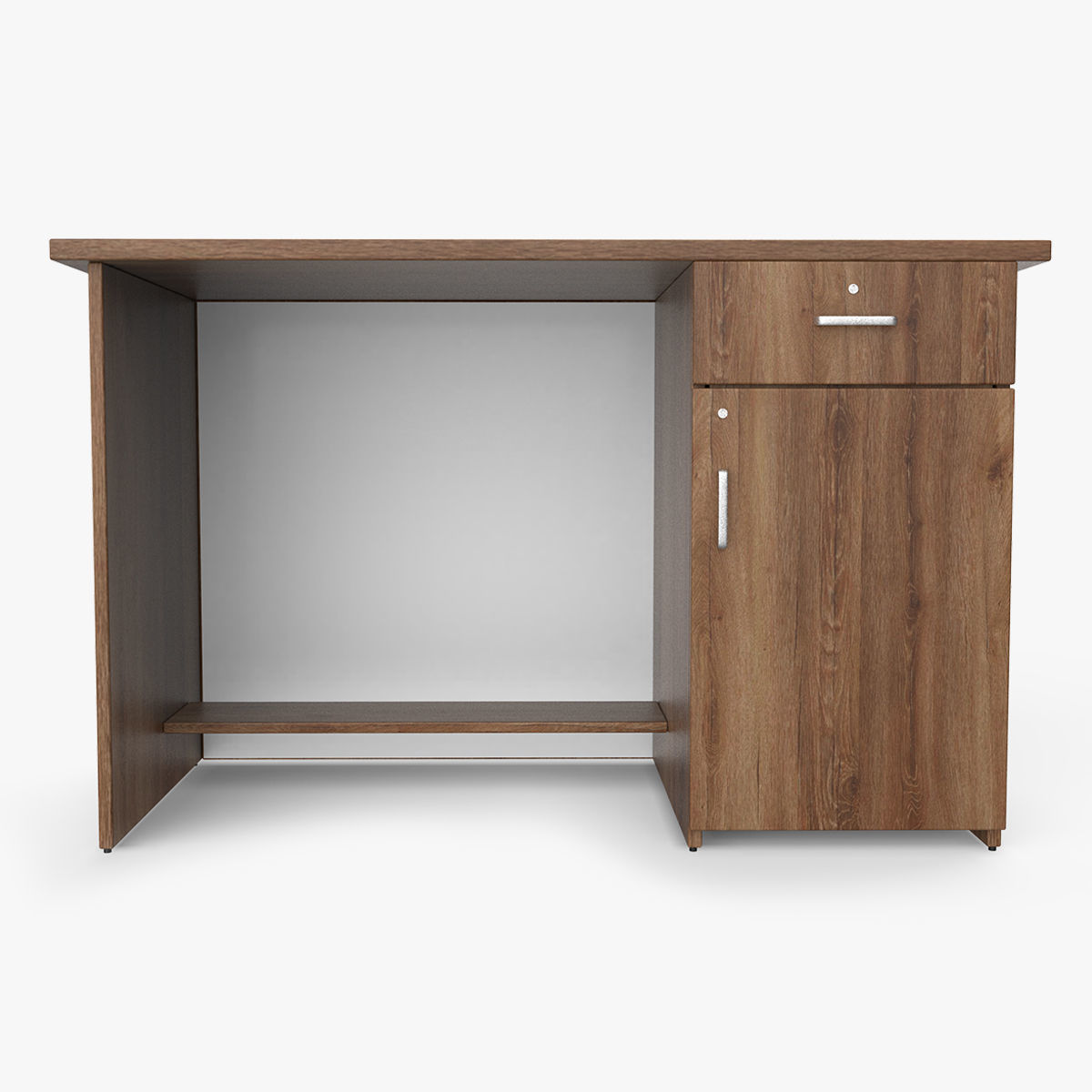 Wooden table Low-poly 3D model_1