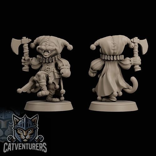 Gloomo The Cat Clown 3D print model