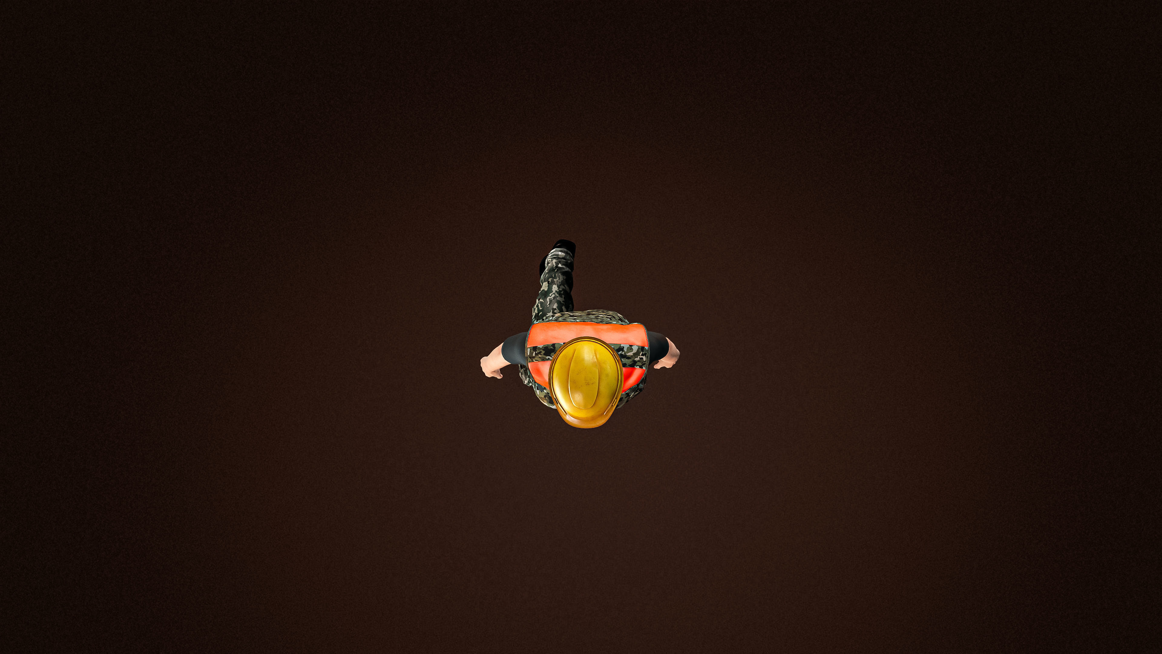 High Quality Female Army Worker Low-poly 3D model_6