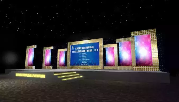 Concert party carnival stage 102 3D model Concert party carnival stage 102 3D model