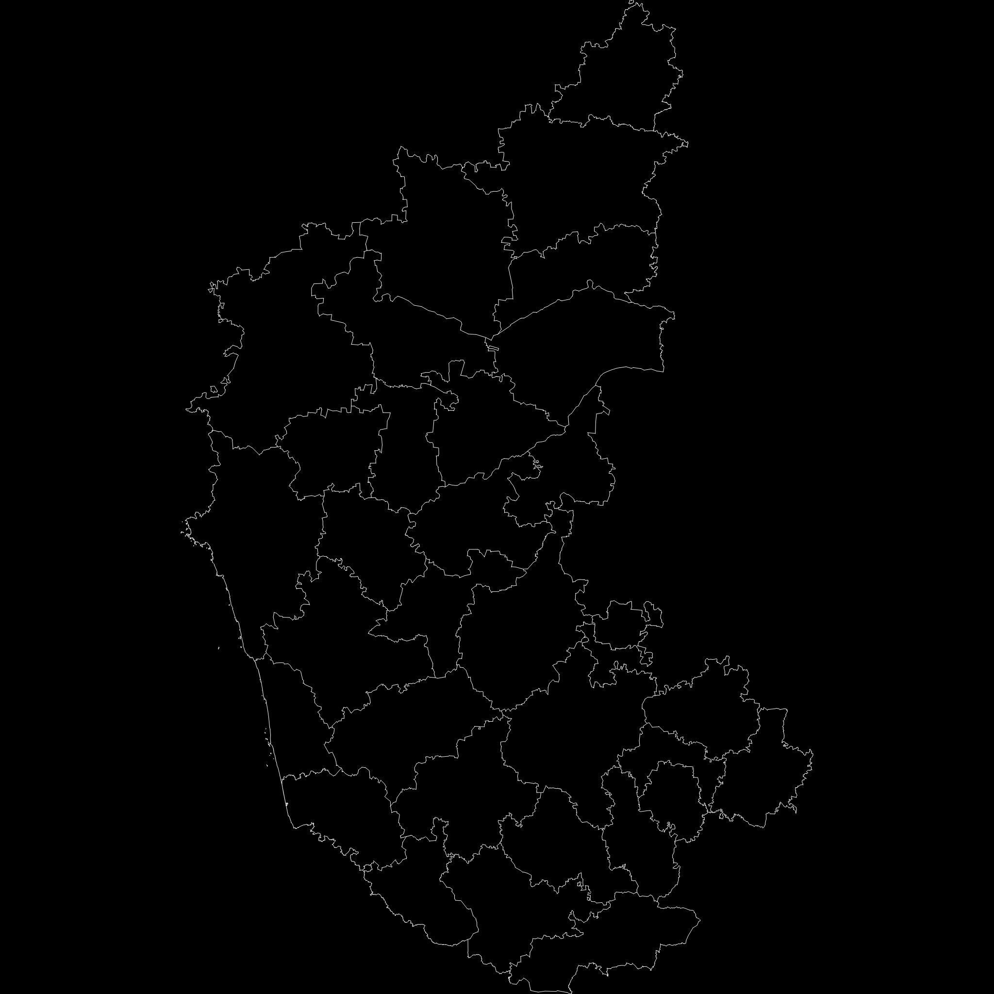 Karnataka  India map region 3D model geography political 3D model_10