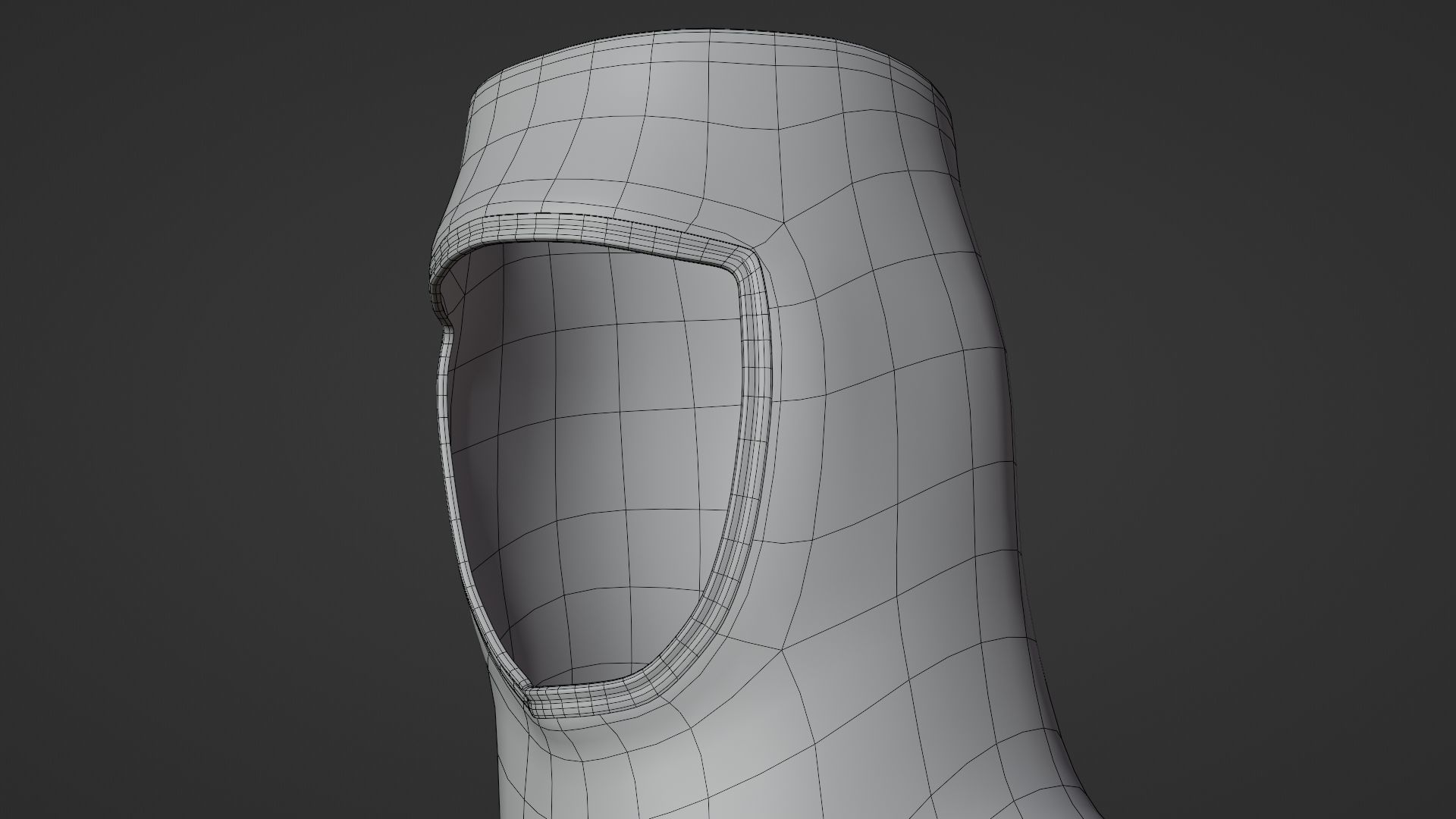Chainmail medieval helmet 3D model_13