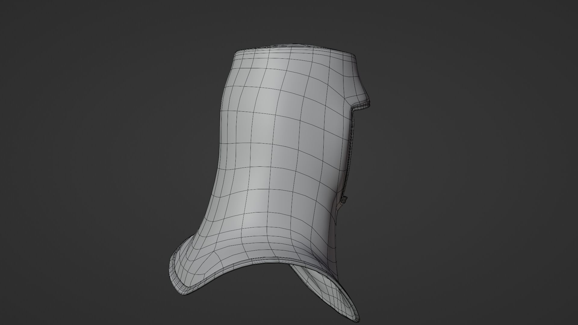 Chainmail medieval helmet 3D model_14