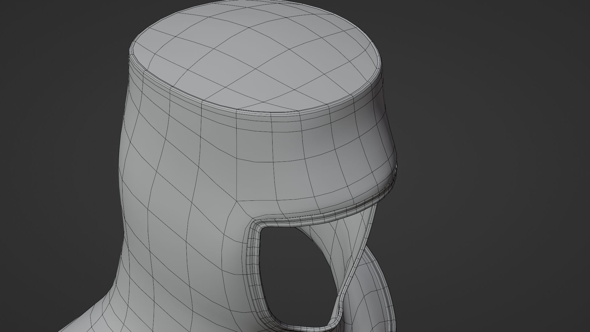 Chainmail medieval helmet 3D model_12