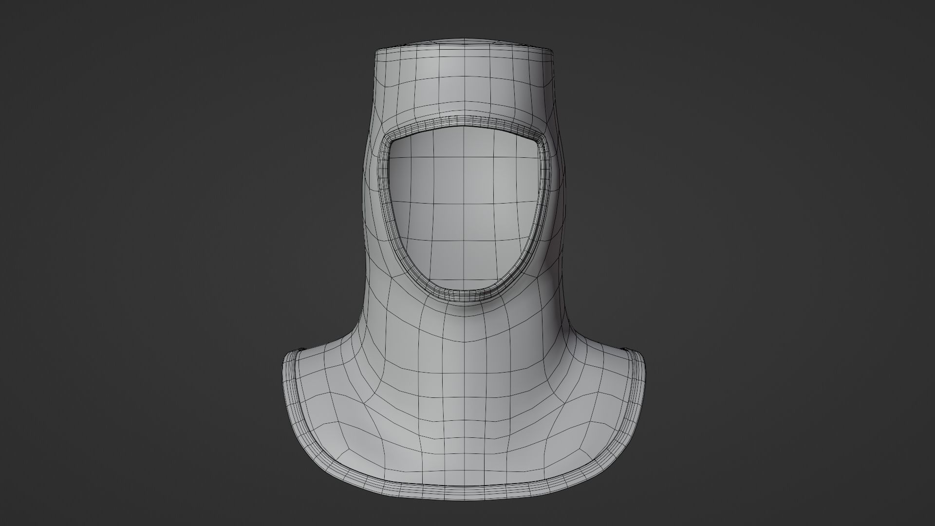 Chainmail medieval helmet 3D model_10