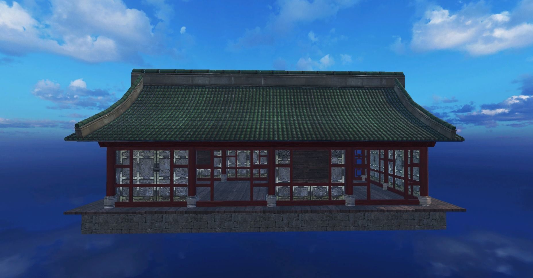 Ancient Japanese Building Style 05 Low-poly 3D model_2