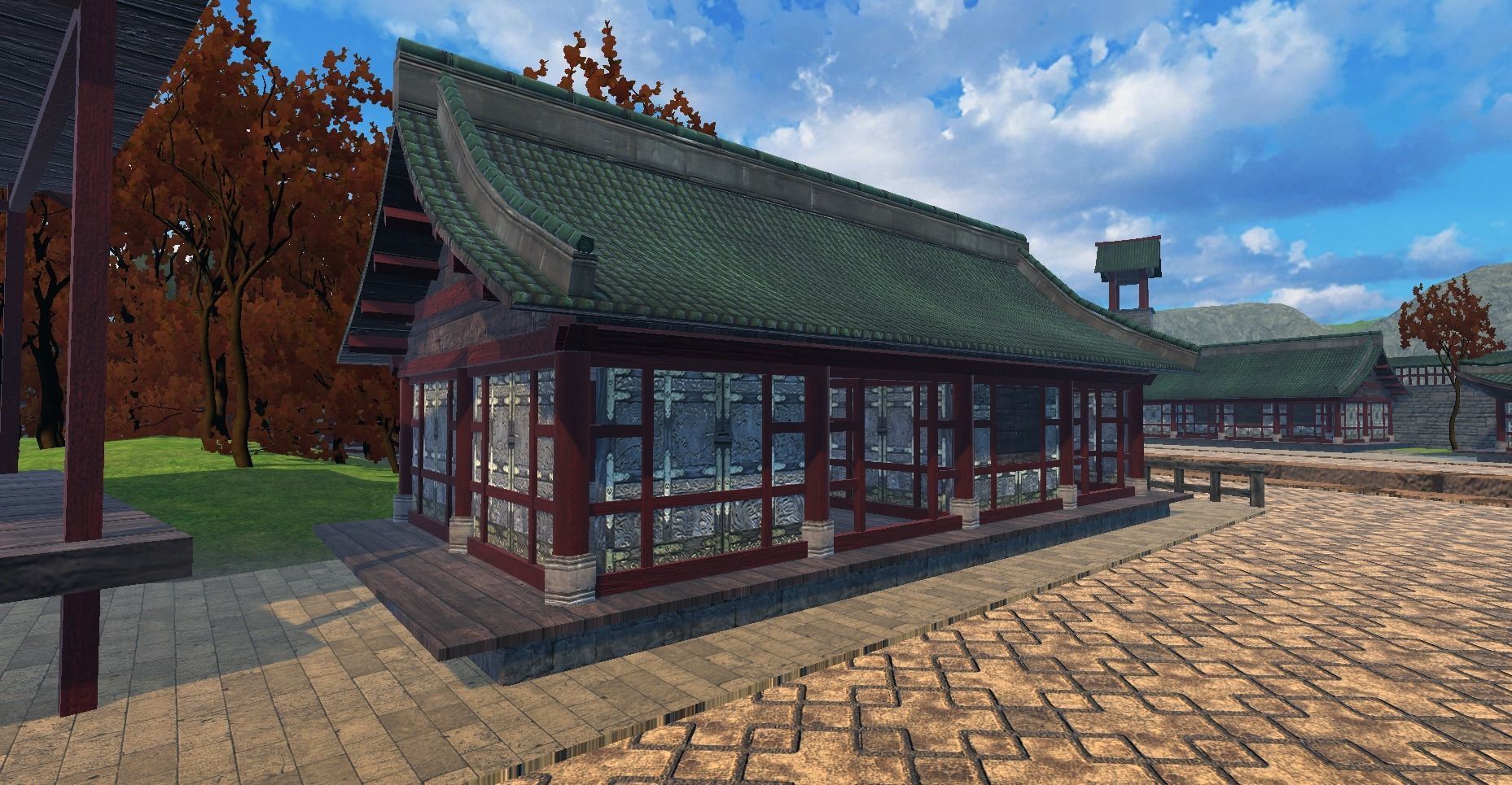 Ancient Japanese Building Style 05 Low-poly 3D model_7