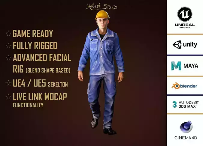 High Quality Male Worker Jeans