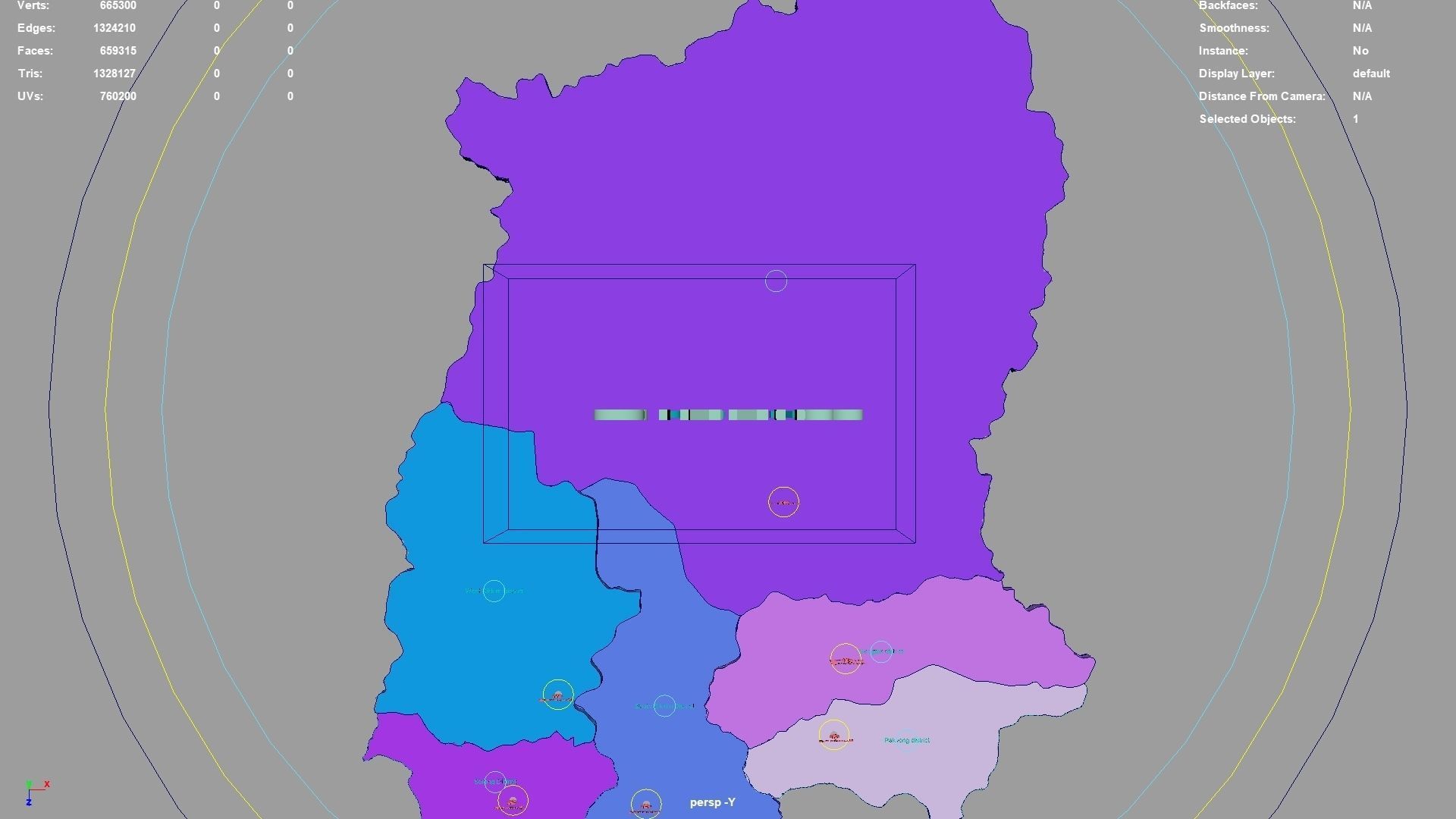 Sikkim  India map region 3D model geography political geographic 3D model_1
