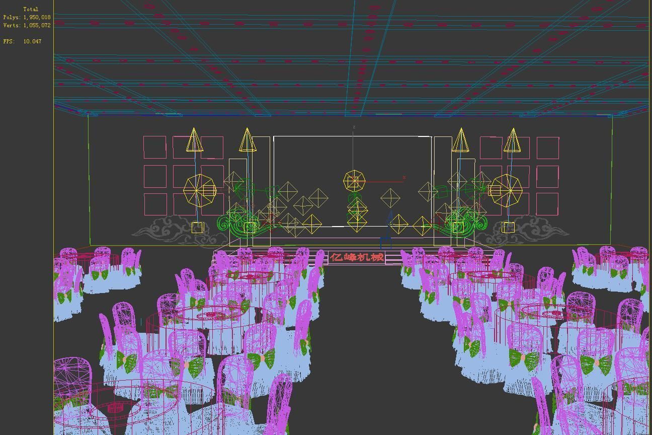 Concert party carnival stage 114 3D model_1