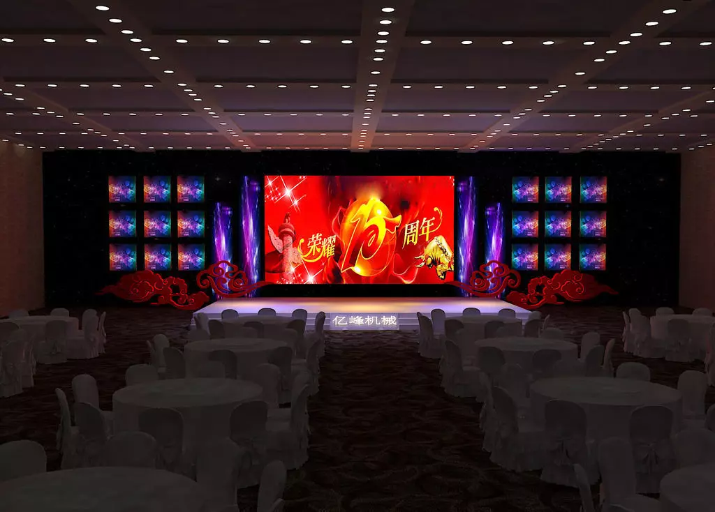 Concert party carnival stage 114 3D model_0