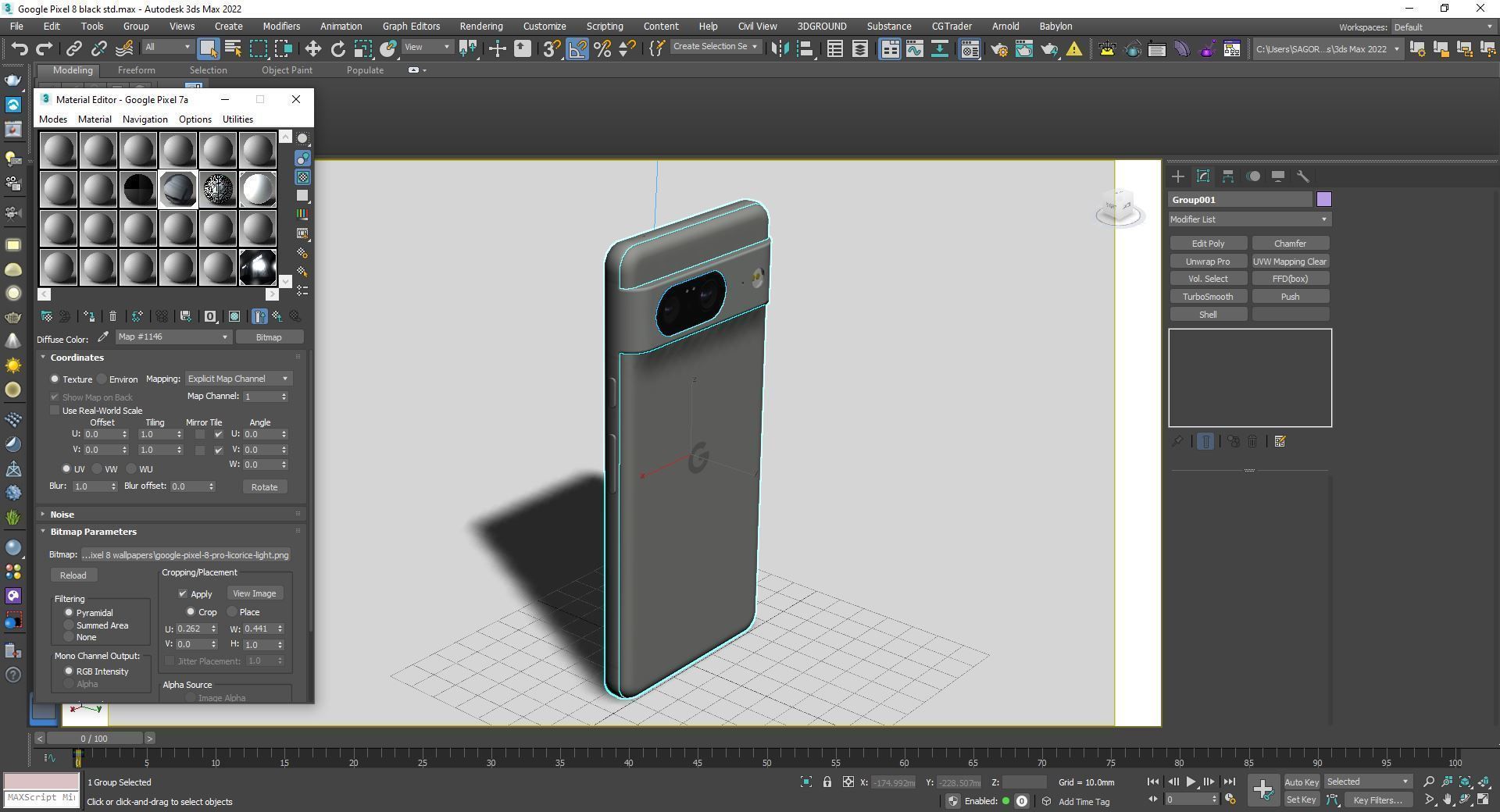 Google Pixel 8 Hazel 3D model_23