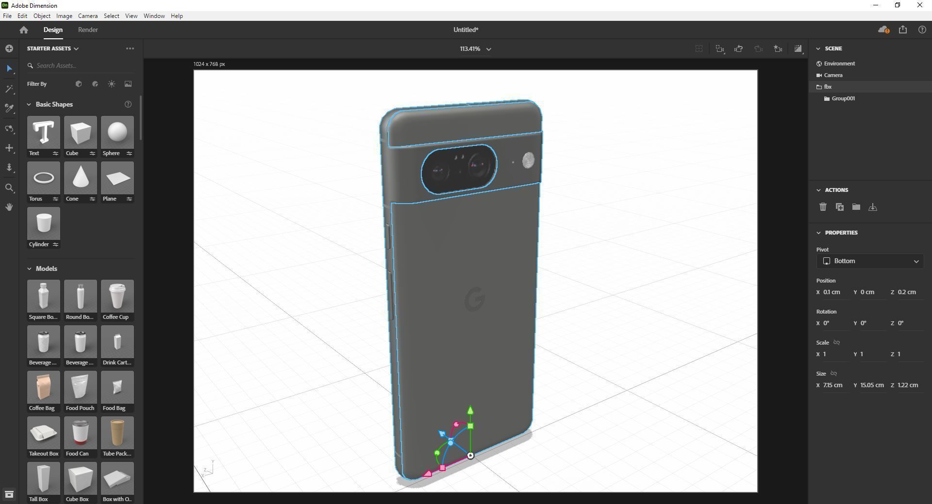 Google Pixel 8 Hazel 3D model_21