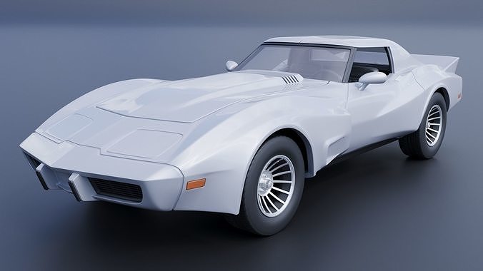 Chevrolet - Corvette Greenwood Sebring GT 3D print model 3