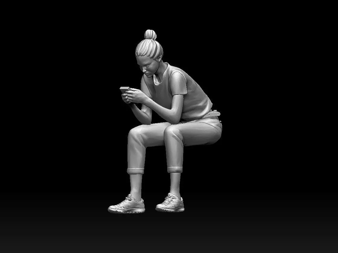 YOUNG WOMAN 3D print model