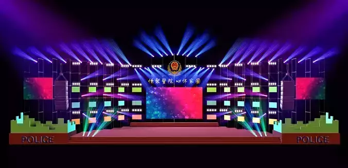 Concert party carnival stage 129