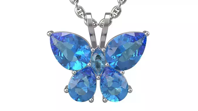 Butterfly pendant V3