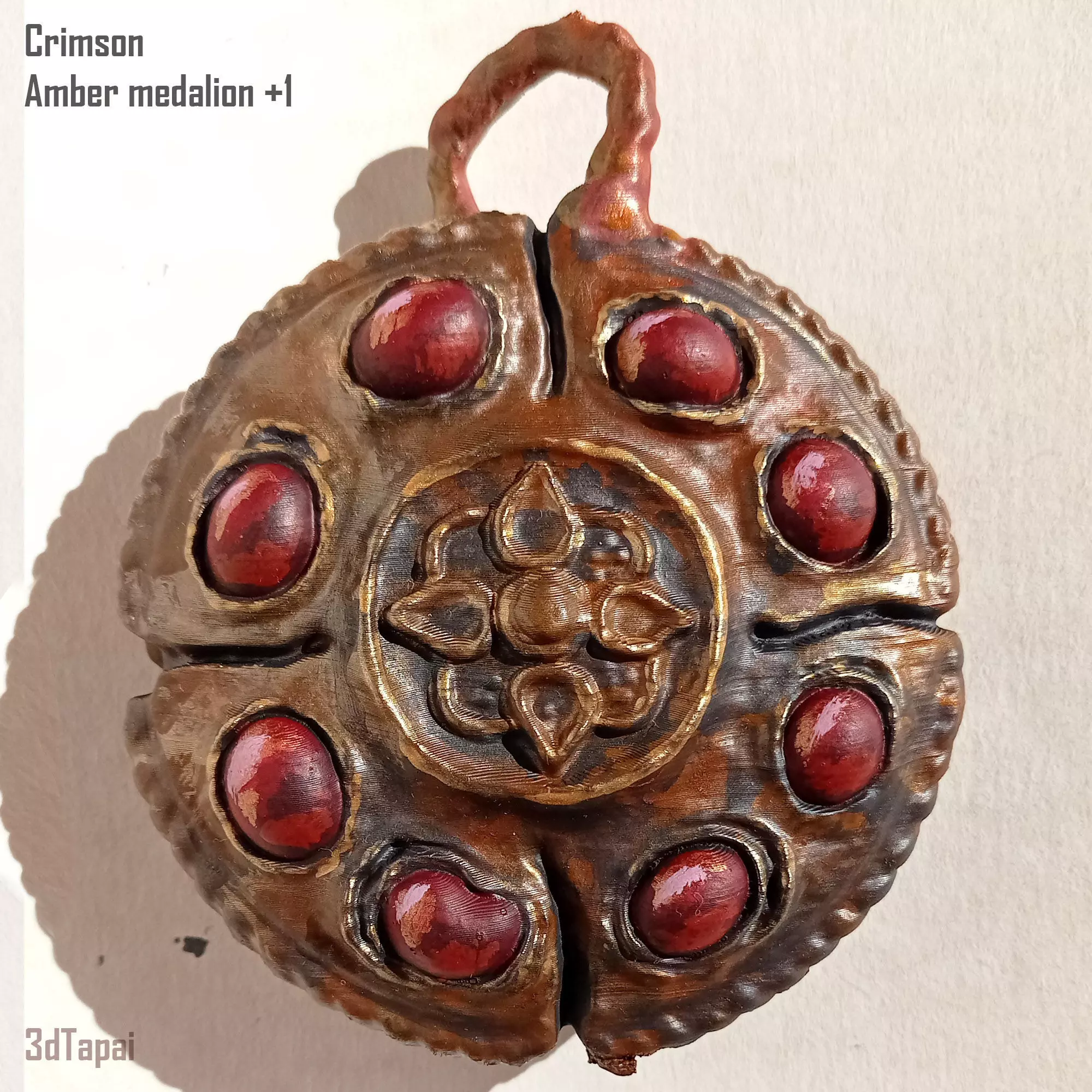 Amber medallions from Elden Ring 3D print model_0